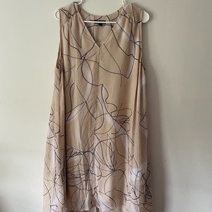 Alfani Women's Dress Beige Size Large